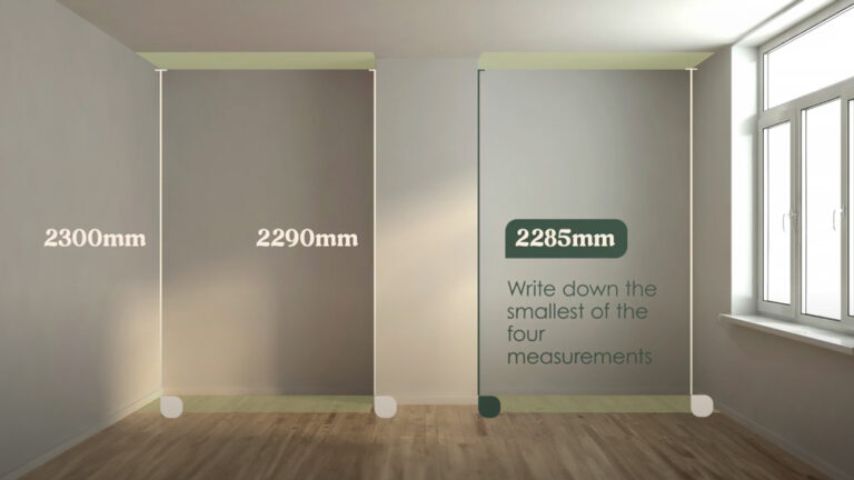 Niche or built-in measuring illustration